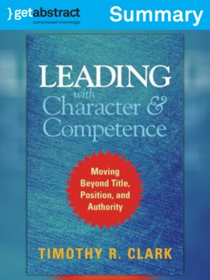 cover image of Leading with Character and Competence (Summary)